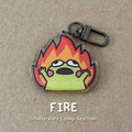 Fire Epoxy Keychain