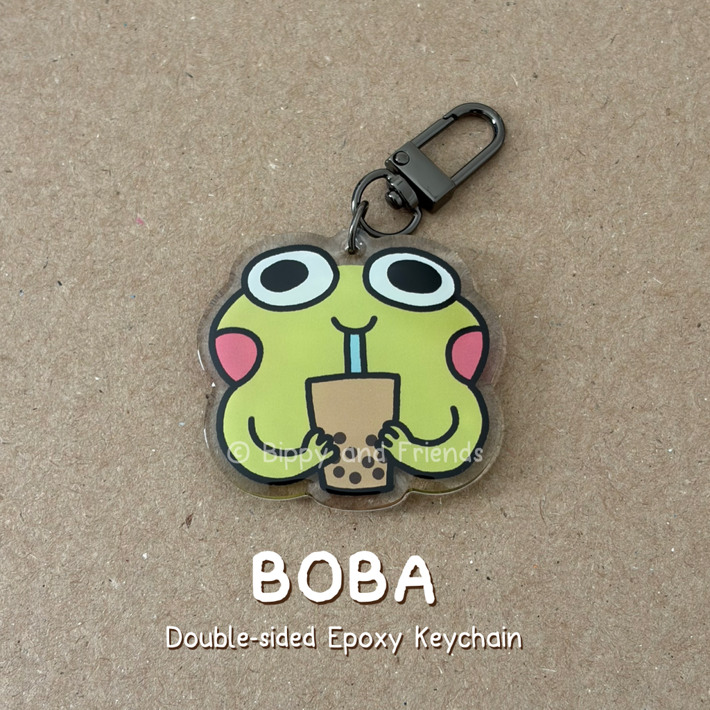 Boba Epoxy Keychain