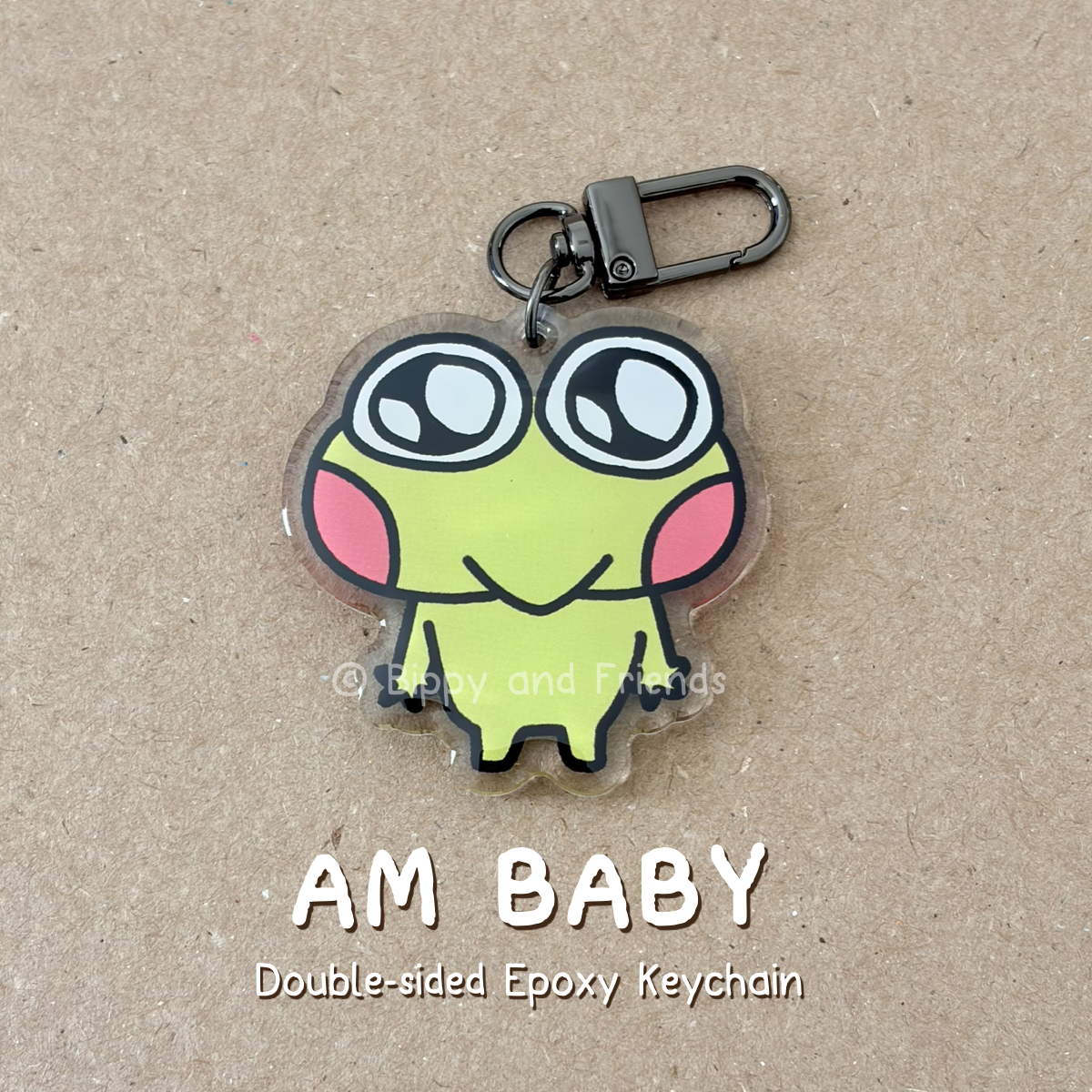 Am Baby Epoxy Keychain