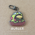 Burger Epoxy Keychain