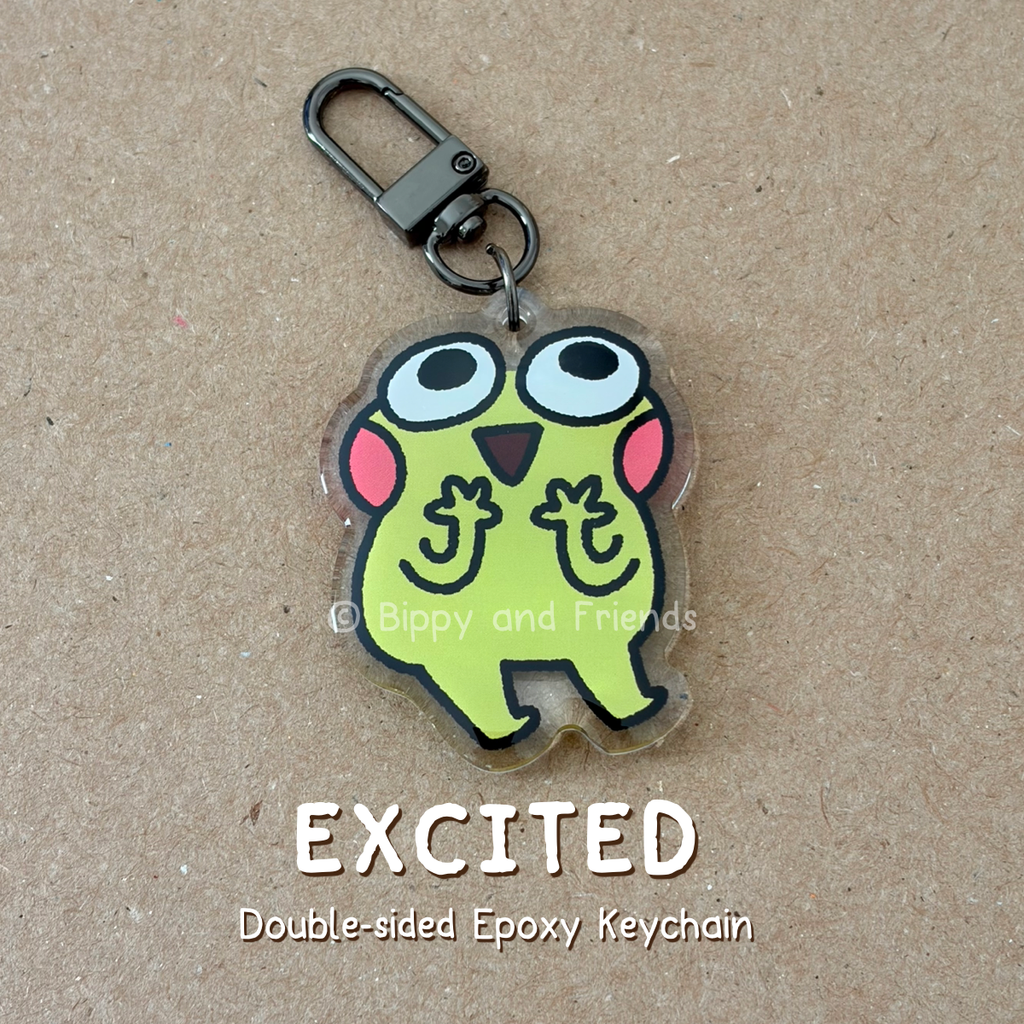 Excited Epoxy Keychain