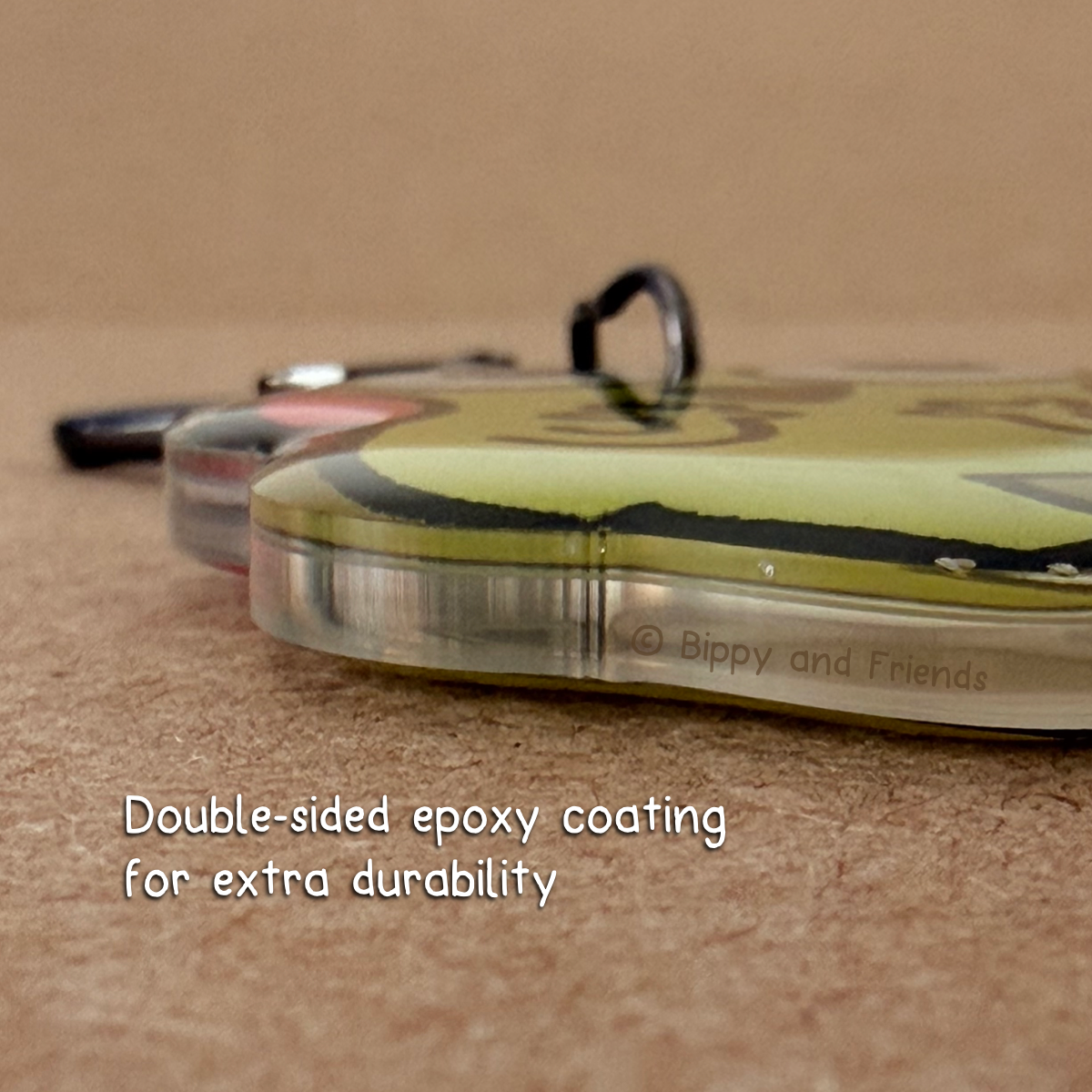 Boba Epoxy Keychain