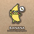 Banana Epoxy Keychain