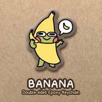 Banana Epoxy Keychain