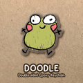 Doodle Epoxy Keychain