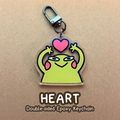 Heart Epoxy Keychain