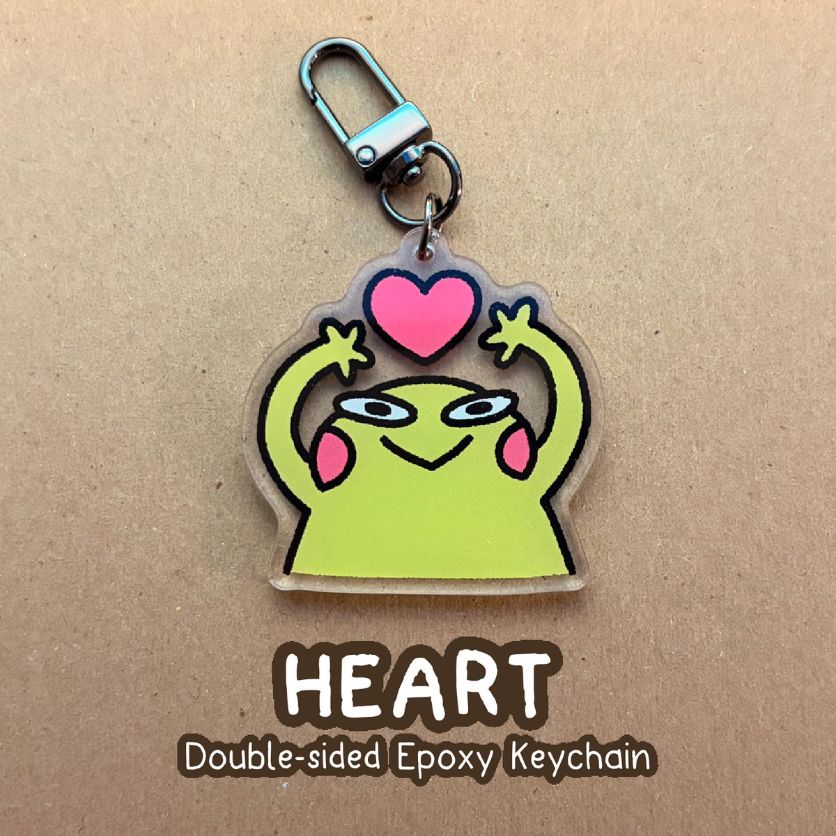 Heart Epoxy Keychain