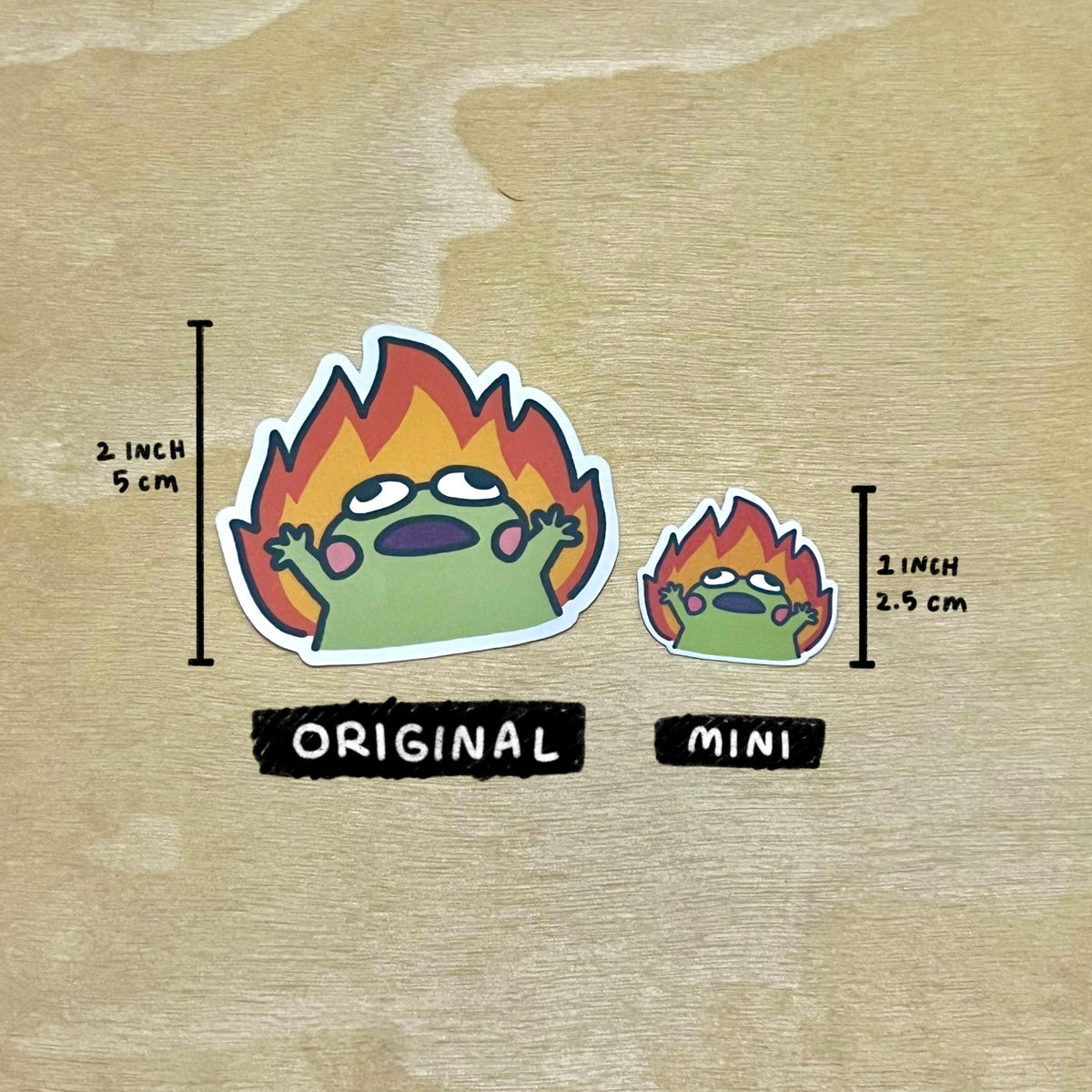 Mini Bippy Stickers 10pk (Waterproof Vinyl)