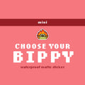 Mini Bippy Stickers 10pk (Waterproof Vinyl)