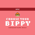 Mini Bippy Stickers 10pk (Waterproof Vinyl)