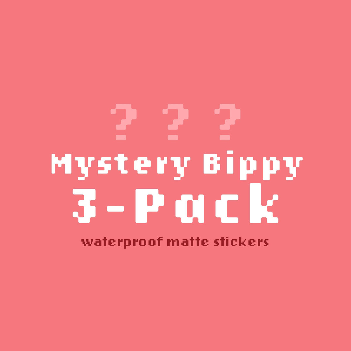 Mystery Bippy Sticker Bundle 3-pack