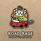 Road Rage Epoxy Keychain