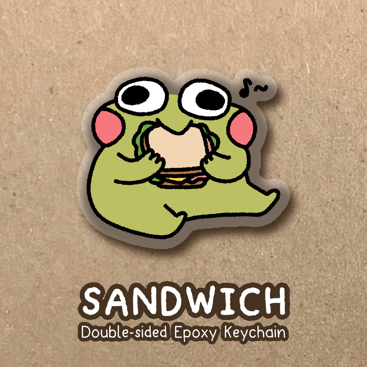 Sandwich Epoxy Keychain