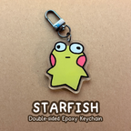 Starfish Epoxy Keychain
