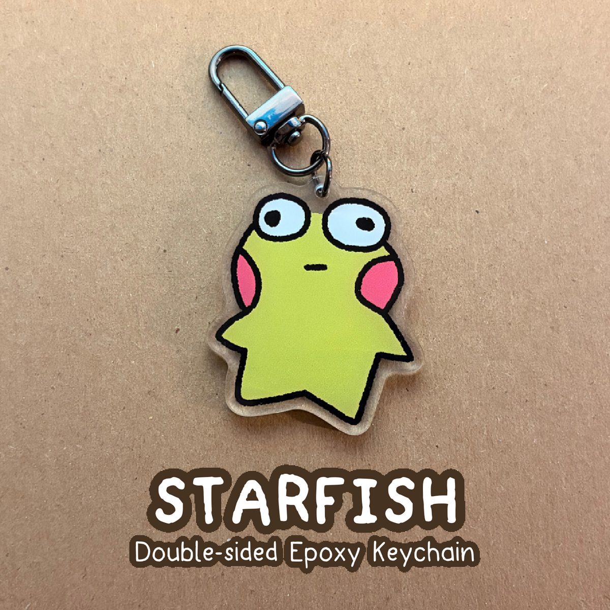 Starfish Epoxy Keychain